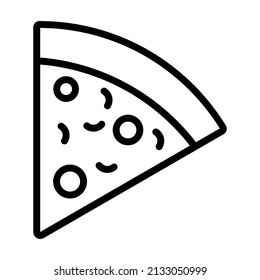 pizza slice vector Line Icon. Simple Creative vector Line Icon