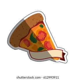 pizza slice vegetarian banner
