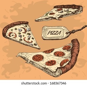 Pizza - Sliced pizza 