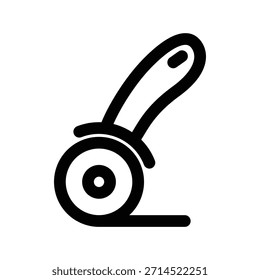 Pizza slicer icon illustration vector design template