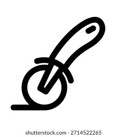 Plantilla de diseño de Vector de ilustración de icono de rebanadora de pizza