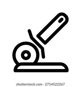Plantilla de diseño de Vector de ilustración de icono de rebanadora de pizza