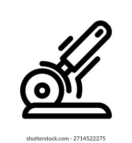 Pizza slicer icon illustration vector design template