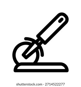 Plantilla de diseño de Vector de ilustración de icono de rebanadora de pizza