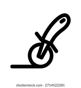 Plantilla de diseño de Vector de ilustración de icono de rebanadora de pizza