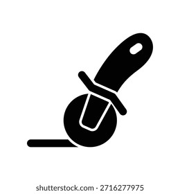 Pizza slicer icon illustration vector design template