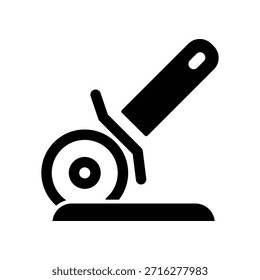 Pizza slicer icon illustration vector design template