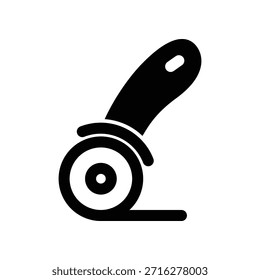Pizza slicer icon illustration vector design template