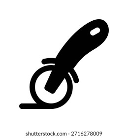 Plantilla de diseño de Vector de ilustración de icono de rebanadora de pizza