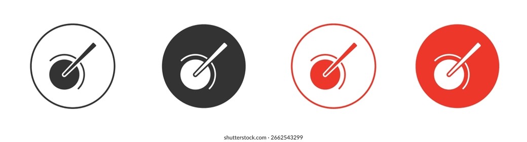 Icono de la cortadora de la pizza para el logotipo, símbolo de la muestra del Vector para el diseño