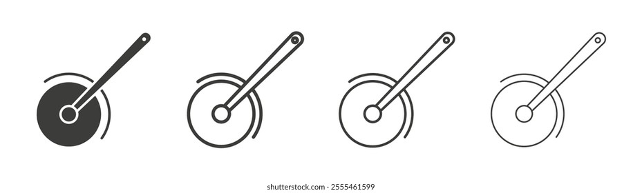 Pizza Slicer icon pack. vector illustration