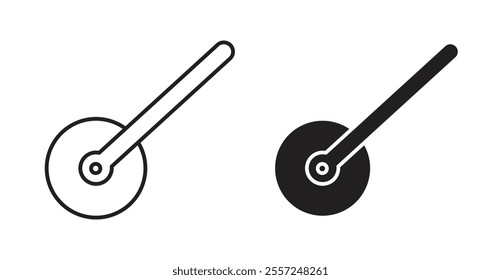 Pizza Slicer Icon set. vector illustration set