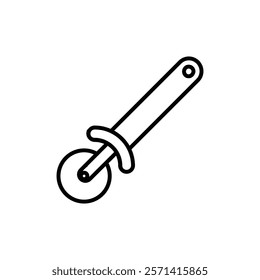 Pizza Slicer icon Thin line vector