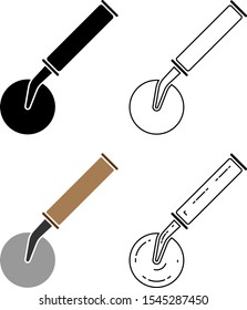 Ilustración de vectores de herramientas Pizza Slicer