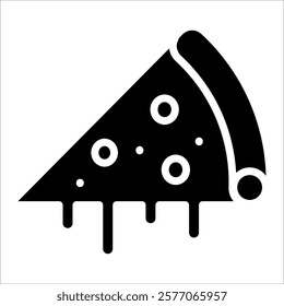 Pizza Slices Icon Element For Design