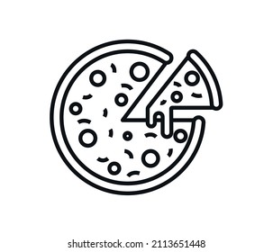 Pizza slices. vector banner, background, poster. Text space, pizza delivery, order.

