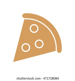 pizza snack lunch fast food icon. Flat and Isolated design. Vector illustration