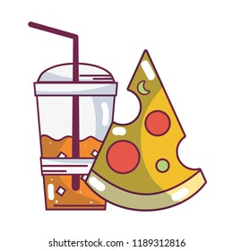 Pizza and soda