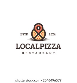 pizza spot logo vector suitable for pizza restaurant