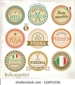 Pizza stamp - set