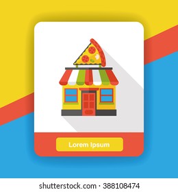 Pizza Store Flat Icon