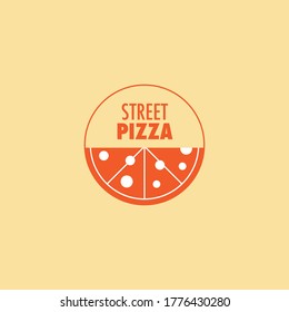 pizza street logo with subtle colours