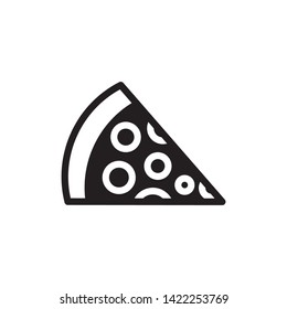 pizza symbol icon logo tamplate