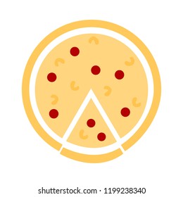 pizza symbol icon. Simple element illustration. pizza concept symbol design. Can be used for web and mobile UI/UX