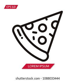 pizza symbol vector icon