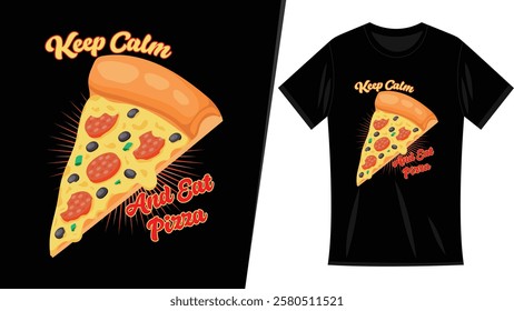 Pizza t shirt design, t shirt