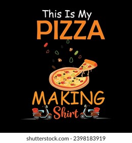 pizza t shirt design food 

