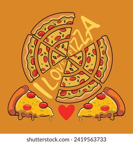 pizza t shirt and vector design