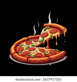 Pizza T Shirt Vector Image