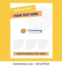 Pizza Title Page Design for Company profile ,annual report, presentations, leaflet, Brochure Vector Background