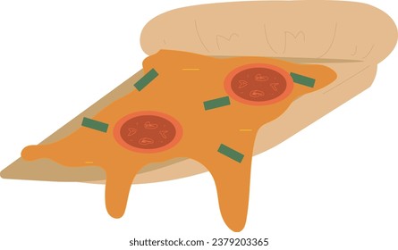 the pizza with tomato chesse