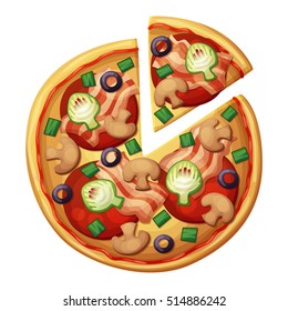 4,352 Pizza toppings cartoon Images, Stock Photos & Vectors | Shutterstock