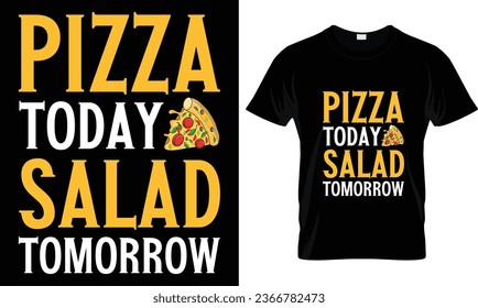 Pizza t-shirt design vector graphic.