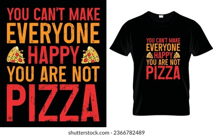 Pizza t-shirt design vector graphic.