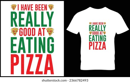 Pizza t-shirt design vector graphic.