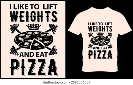 Pizza t-shirt design vector graphic.