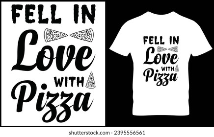 Pizza t-shirt design vector graphic.