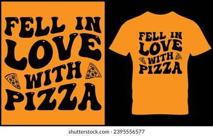 Pizza t-shirt design vector graphic.