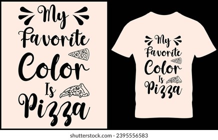 Pizza t-shirt design vector graphic.