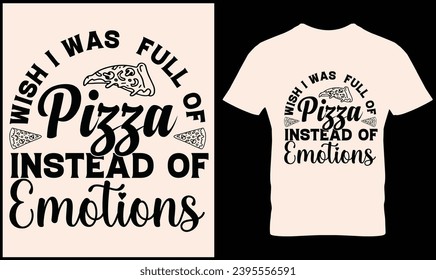 Pizza t-shirt design vector graphic.