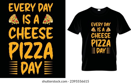 Pizza t-shirt design vector graphic.