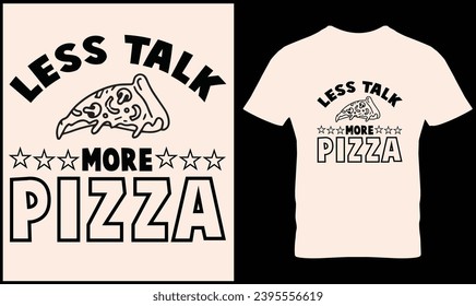 Pizza t-shirt design vector graphic.