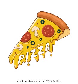 Pizza typography