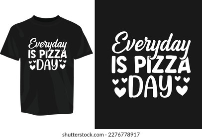 Pizza Typography design for tshirt, mug, sticker, fast food pizza typography design