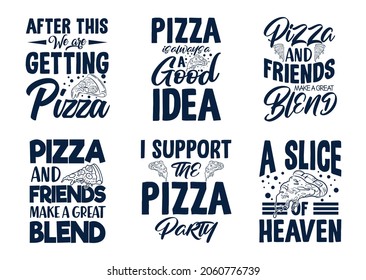 Pizza typography SVG t shirt design bundle, Pizza t shirt design with graphics, Pizza shirt, Pizza typography quotes,