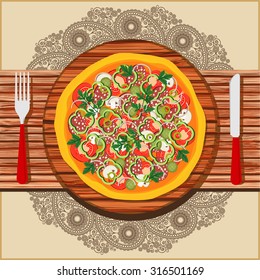 pizza vector
